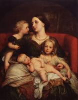 Watts, George Frederick - Mrs George Augustus Frederick Cavendish Bentinck and her Children